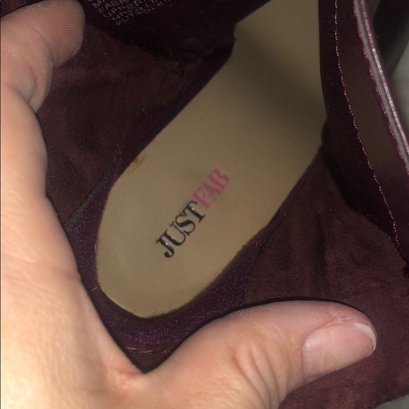 Wine color booties - Picture 6 of 6